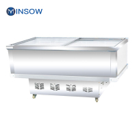 铭首(Minsow)SD/SC-368 368L 商用岛柜 冰柜 冷藏冷冻柜 商用展示柜 肉食海鲜柜 雪糕柜