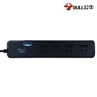 公牛 (BULL)CN-H3040 抗电涌单开关过载保护多功能插排 /3米线