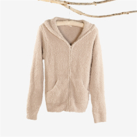 BAREFOOT DREAMS 舒适女式连帽上衣 石褐色