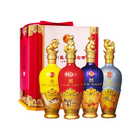 五粮液 庚子鼠年纪念生肖 52度500ml*4 礼盒装 浓香型白酒