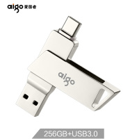 爱国者(aigo)U350 Type-C 256GB USB3.0 手机U盘 双接口手机电脑用