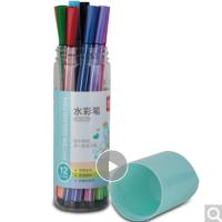 TSD 得力6952 水彩笔 混色 12支/筒 2筒装