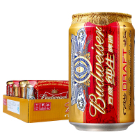 百威（BUDWEISER）百威啤酒 纯生啤酒330ml*24听