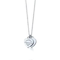 Tiffany&Co.:蒂芙尼经典款银色双心银项链S925银(多种链长可选)