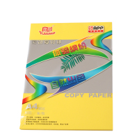 金旗舰A4彩色复印纸 80G 打印纸儿童手工折纸DIY彩纸 彩色折纸剪纸 APP金光集团 柠檬黄色 100张/包