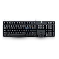 罗技 K100 键盘 有线键盘 办公键盘 全尺寸 黑色