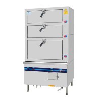 蓝功(RANGON) 三门海鲜蒸柜节能型海鲜蒸柜酒店食堂用海鲜蒸柜分层控汽不串味