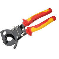 宝合-0220938双色绝缘棘轮式电缆钳剪380mm-电缆切刀,齿轮式-只