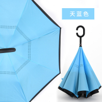 娜真美 创意免持双层反向伞直杆防风外翻不湿 雨伞