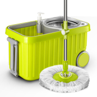 双驱动旋转拖把组合 拖把 方桶带轮礼品拖把(20套起订）(MY) 随机