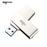 爱国者(aigo)U330 128GB USB3.0 U盘 金属旋转系列 快速传输 出色出众