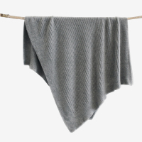 BAREFOOT DREAMS 竹纤维纯色童毯金属灰