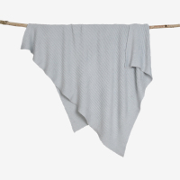 BAREFOOT DREAMS 竹纤维纯色童毯粉蓝色