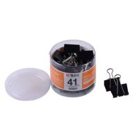 晨光41mm黑色长尾夹PVC筒装ABS92613DJ点睛