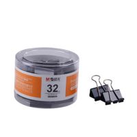 晨光32mm黑色长尾夹PVC筒装ABS92612DJ点睛