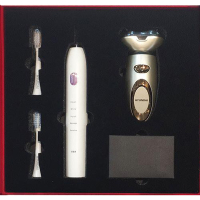 韩国现代(HYUNDAI) 中秋礼盒二件套 剃须刀+电动牙刷 YT801 JH5