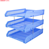 金得利(KIANRY)SN123三层文件盘文件盘蓝色