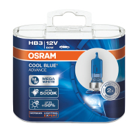 欧司朗OSRAM炫蓝汽车大灯灯泡HB3(9005)远光灯近光灯雾灯卤素灯泡原车替换前大灯12V60W对装CBA