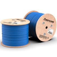 安普康(AMPCOM)六类千兆网线[0.57无氧铜芯]305米 高速CAT6类非屏蔽网线千兆箱线POE供电 AMC657