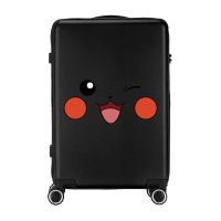 柏然 卡通皮卡丘拉杆箱 小清新网红ins学生行李箱 20寸旅行箱