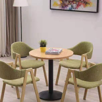 [田珍]餐桌φ800*760 桌椅组合