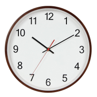 木质挂钟客厅圆形石英挂钟静音客厅时钟