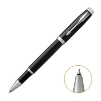 派克(PARKER) IM系列 纯黑丽雅白夹宝珠笔