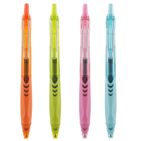 齐心(COMIX)GPP007 纯时代速干中性笔 笔身3粉3橙3绿3蓝 单盒装 0.5mm 粉色