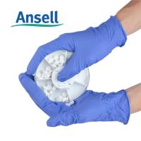 安思尔/Ansell 93-843 一次性紫色丁腈手套 紫色 8/M 10盒起订