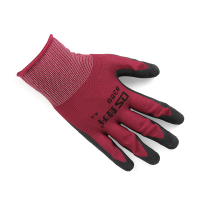 登升 #389 十三针尼龙乳胶皱纹防滑抗撕裂起皱劳保手套 紫色 均码 24双装