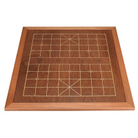 schoolchild中国象棋大号实木树榴红酸枝木象棋子 6分象棋【木盒装】+6分红胡桃象棋盘