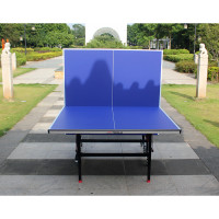 双鱼乒乓球台 移动带轮折叠乒乓球桌 高档室内球台201VDJ点睛