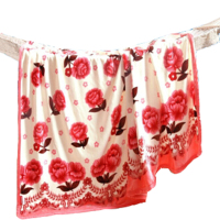 毯子 空调毯法兰绒毛毯珊瑚绒毯子150*200cm（500条起订，低于起订量不发货）