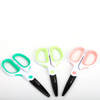 得力6054DJ点睛特氟龙剪刀(混)(3把装)