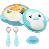 WQ宝宝注水餐盘蓝色
