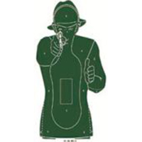 靶纸 训练专用 军训彩印 射击打靶纸 80克人体部位三分区靶 50张/包