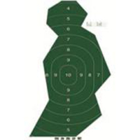 靶纸 训练专用 军训彩印 射击打靶纸 70克侧身跑步靶 (带环)50张/包