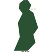 靶纸 训练专用 军训彩印 射击打靶纸 80克侧身跑步靶 (不带环)50张/包