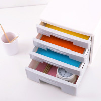 得力9761DJ点睛四层文件柜(蓝色)(只)