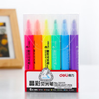 得力(33111)6色荧光笔套装6支/套(套)