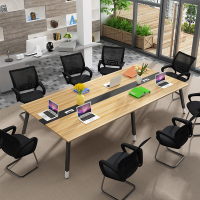 全简会议桌钢架桌员工洽谈桌板式长条桌子