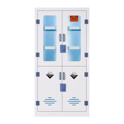 全简家具pp柜酸碱柜耐腐蚀化学品柜危险品储存柜试剂柜4门PP药品柜