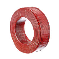 金山（JINSHAN)国标单芯塑铜线 硬线 电线 电缆 BV4平方 红100M/盘