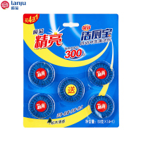 榄菊(Lanju)精亮（4+1)蓝泡泡洁厕宝50g*5/板 5板起