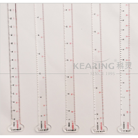 科灵军事修正尺 军事比例测量尺 耐磨印刷刻度导弹测量尺 修正尺