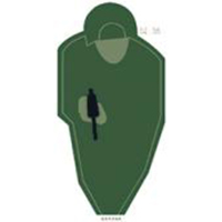 靶纸 训练专用 军训彩印 射击打靶纸 70克基本色身靶 50张/包