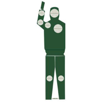 靶纸 训练专用 军训彩印 射击打靶纸 人体部位靶 (带环)带环 50套/包 (上下两部分)