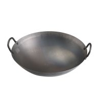 纯铁锅 商用炒锅厨师炒锅熟铁锅家用铁锅大号老式特厚铁锅