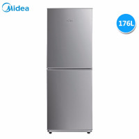 美的(Midea)176升 家用直冷 小型两门 电冰箱 节能静音 双门冰箱 BCD-176M 星际银