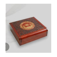 宜可 定制存储木制檀木色小盒子115*90*35mm